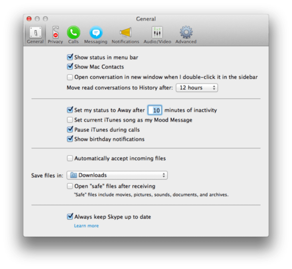skype classic for mac download